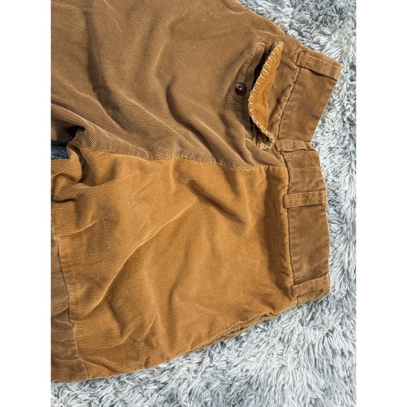 Olderbrother Corduroy Pants Unisex Tan Men Women Sm Distressed Hand Dye 28" - Picture 7 of 8
